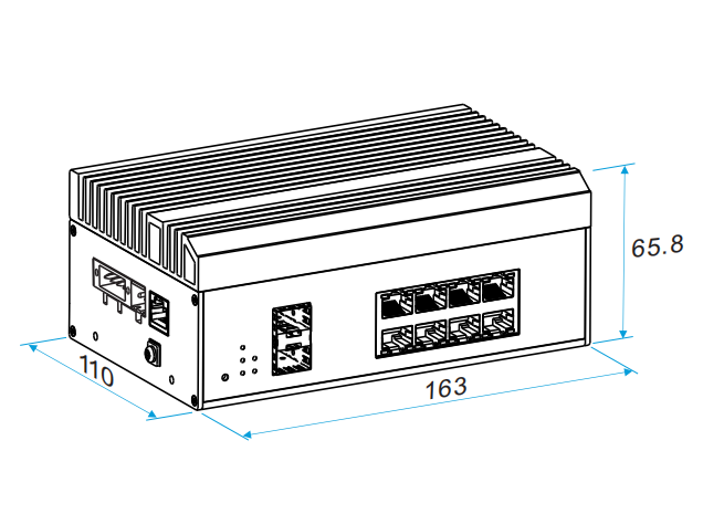 utp7308ge-btpoe90 外观尺寸